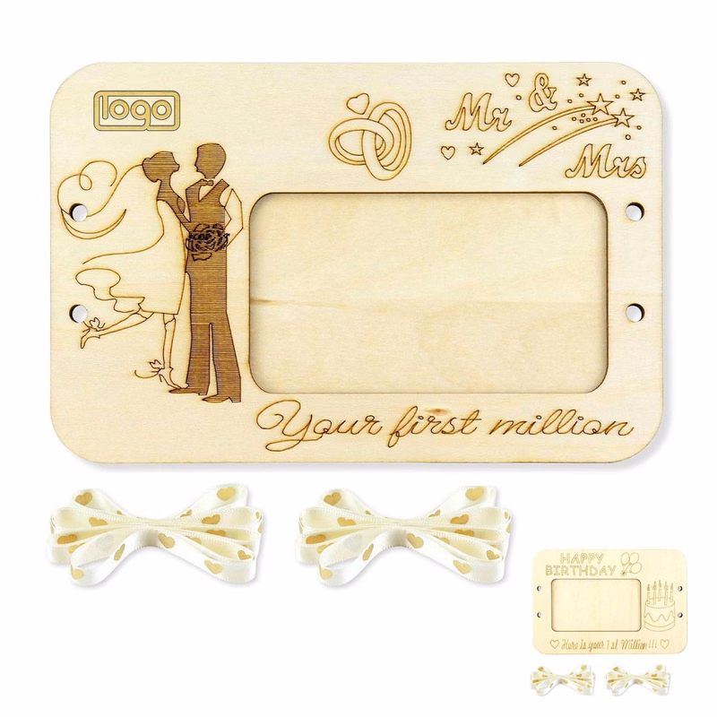 Wooden Wallet Cash Gift