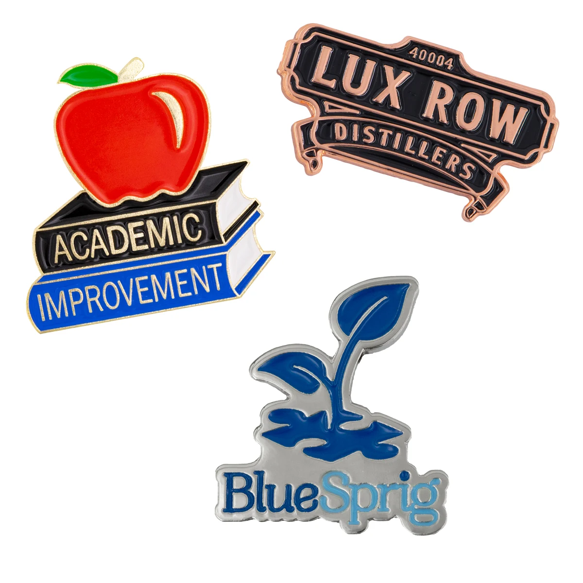 Lapel Pin - Die Struck Brass Soft Enamel (3/4") 1