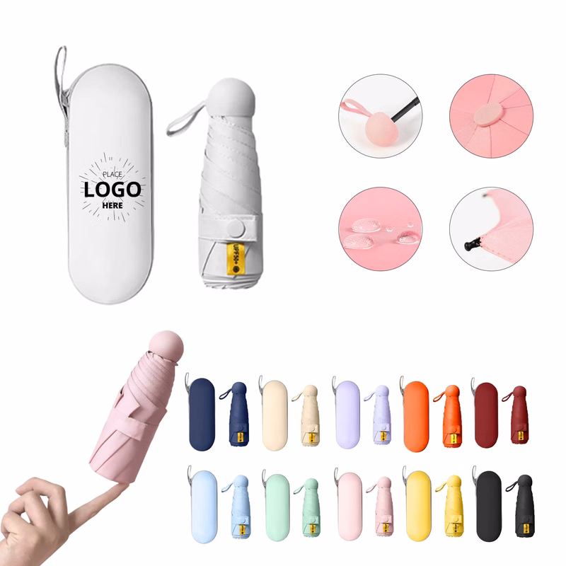 Compact Mini Capsule Sun Rain Umbrella