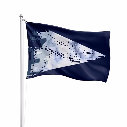 Single-Sided Dye Sublimation 1-Layer Flag w/250G Warp Knitting (5' X 3')