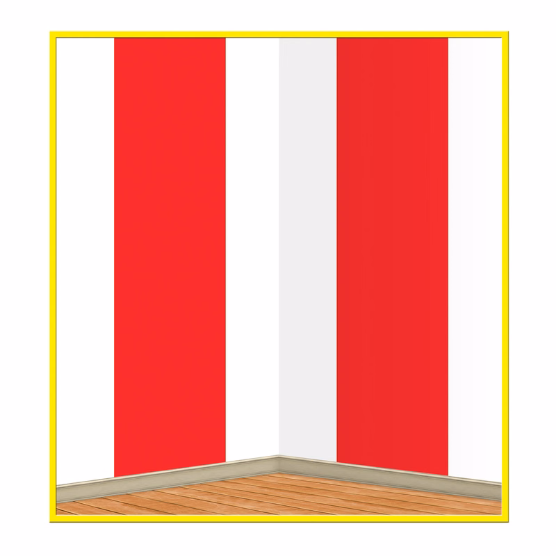Red & White Stripes Backdrop