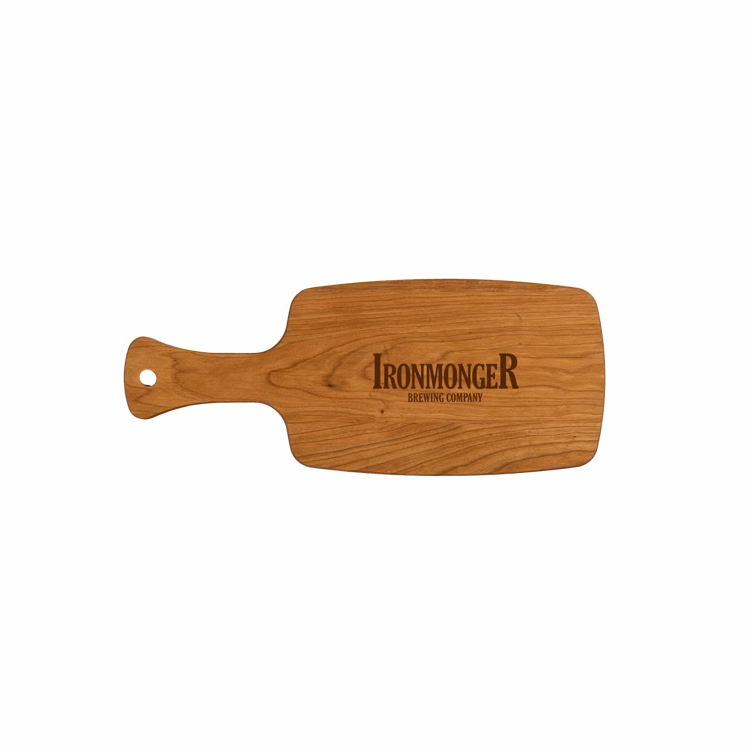Small Cherry Service Board with Handle 14-1/2"x6"x3/4"