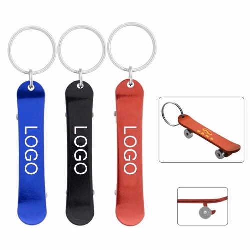 Skateboard Bottle Opener Key Chain