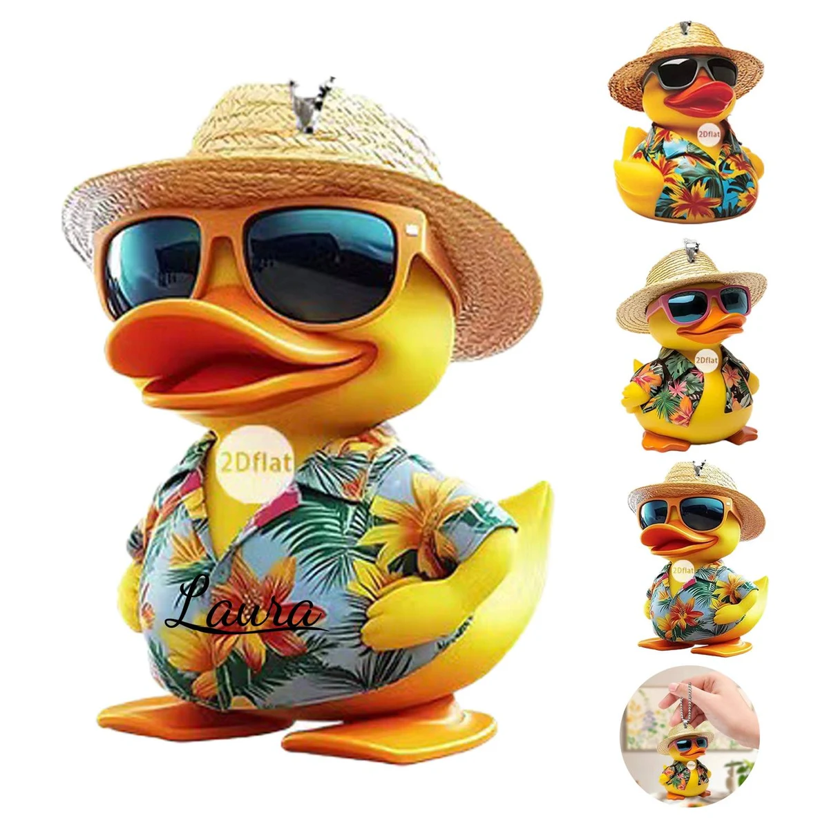 Acrylic Duck Hanging Ornament 1
