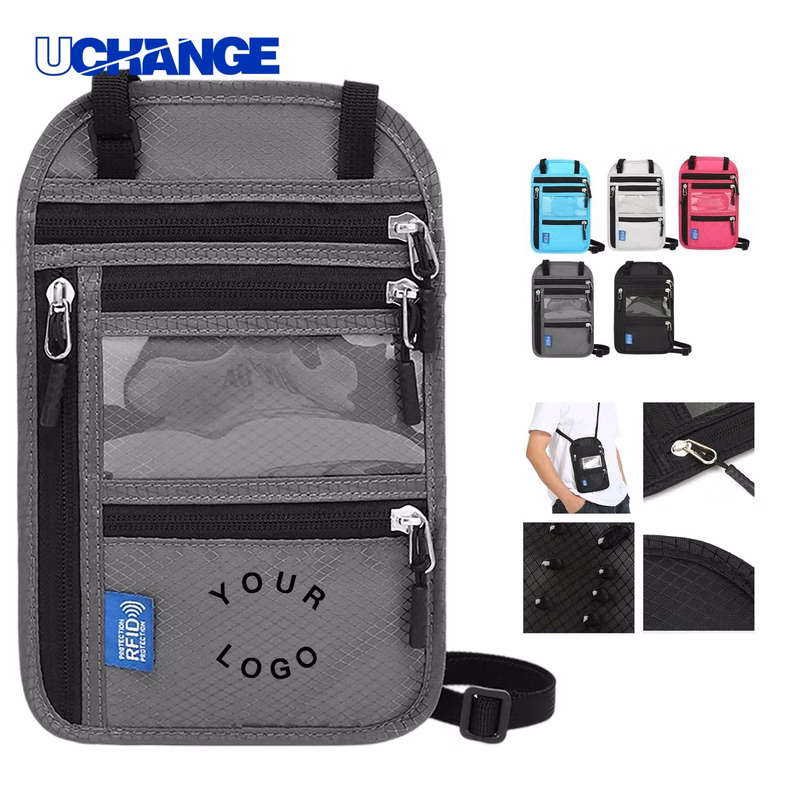 Neck Hanging Passport Wallet for Travel Documents