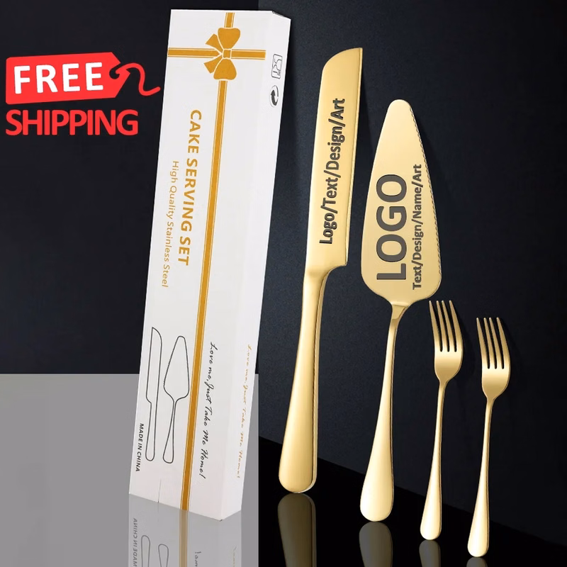 Wholesale Personalized Cake Knife and Server Set