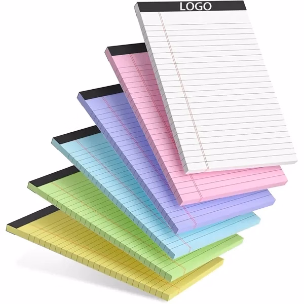 Custom 5 x 8 Multicolor Premium Legal Sticky Notes — Trade Show Giveaway