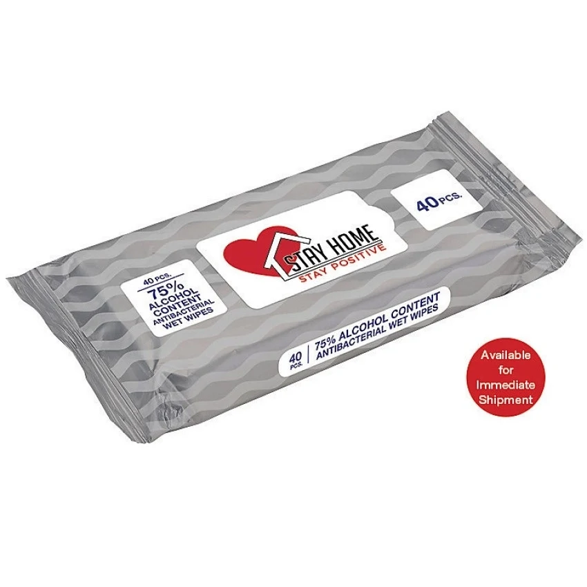 Antibacterial Wet Wipes, 75% Alcohol 1