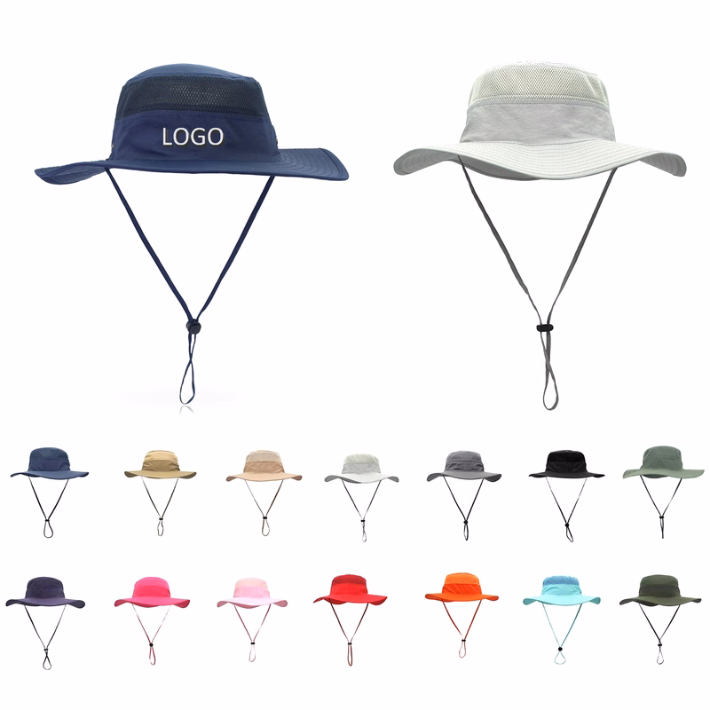 Wide Brim Mesh Bucket Hat MOQ50pcs