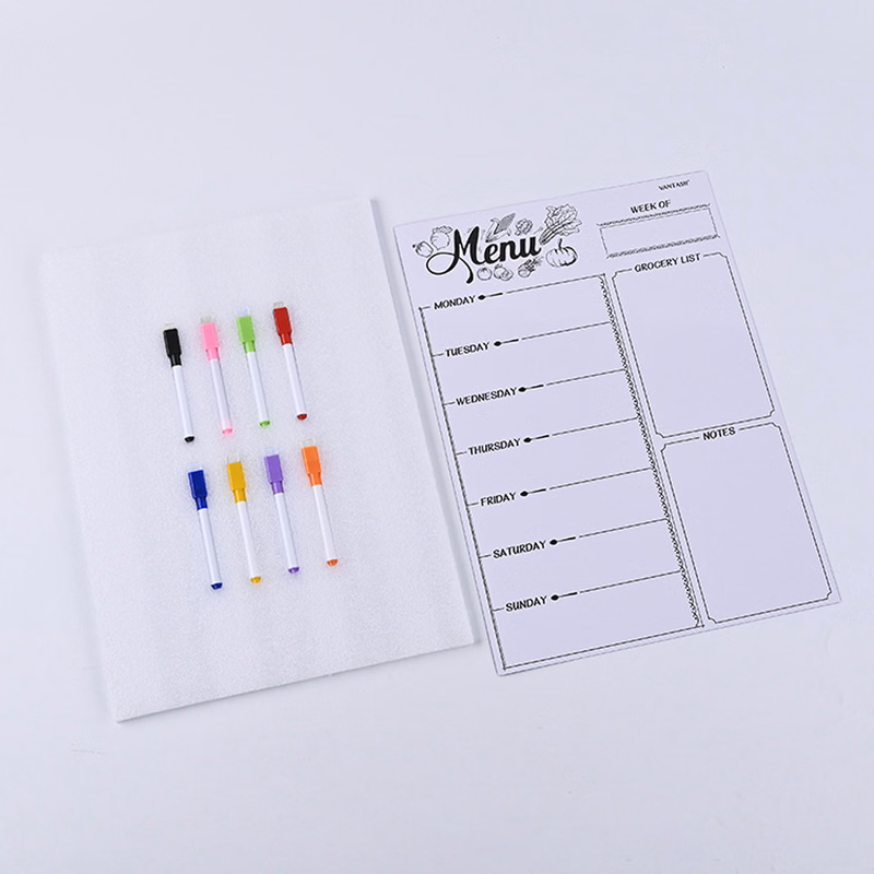 Magnetic Erasable Weekly Planning Whiteboard