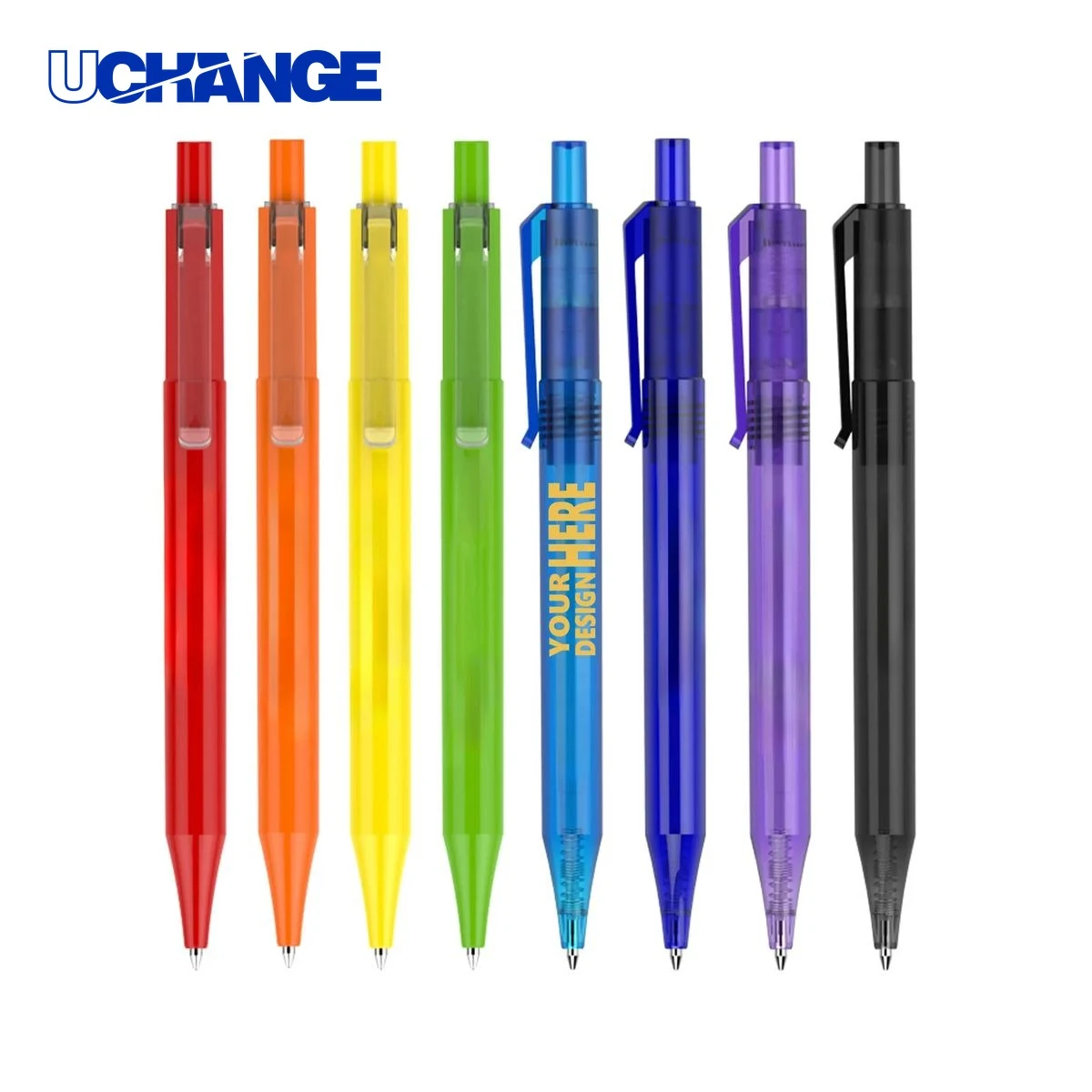Retractable Plastic Ballpoint Pen for Branding, custom pen with logo imprint 1