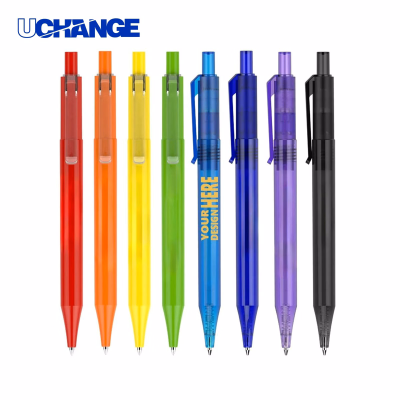 Retractable Plastic Ballpoint Pen for Branding