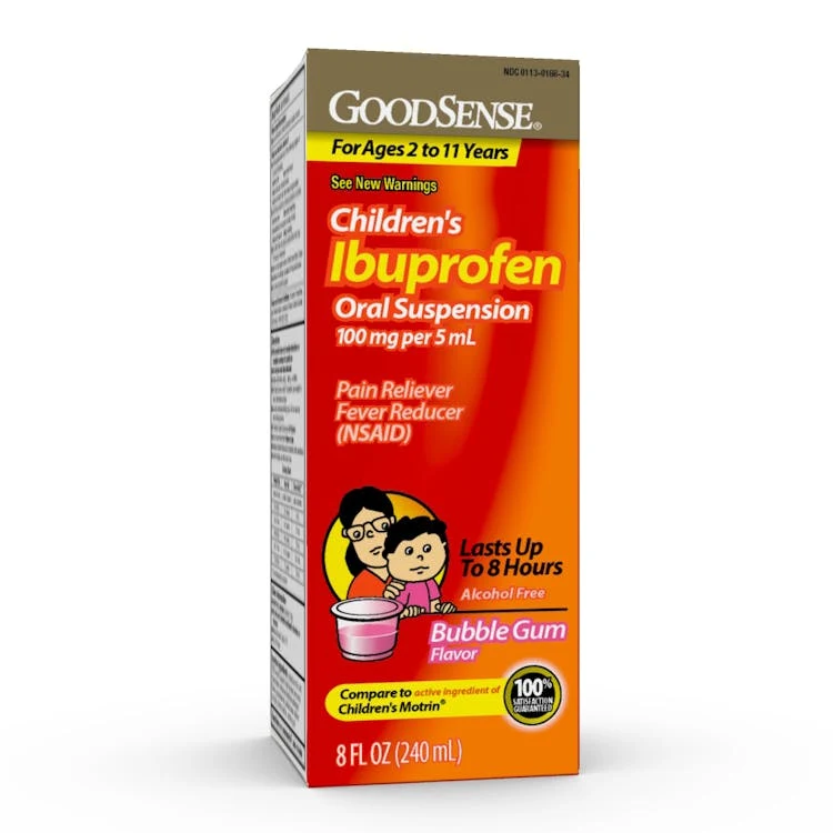 Children's Ibuprofen - 100 mg Oral Suspension Bubblegum 1