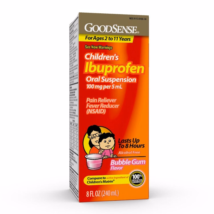 Children's Ibuprofen - 100 mg Oral Suspension Bubblegum