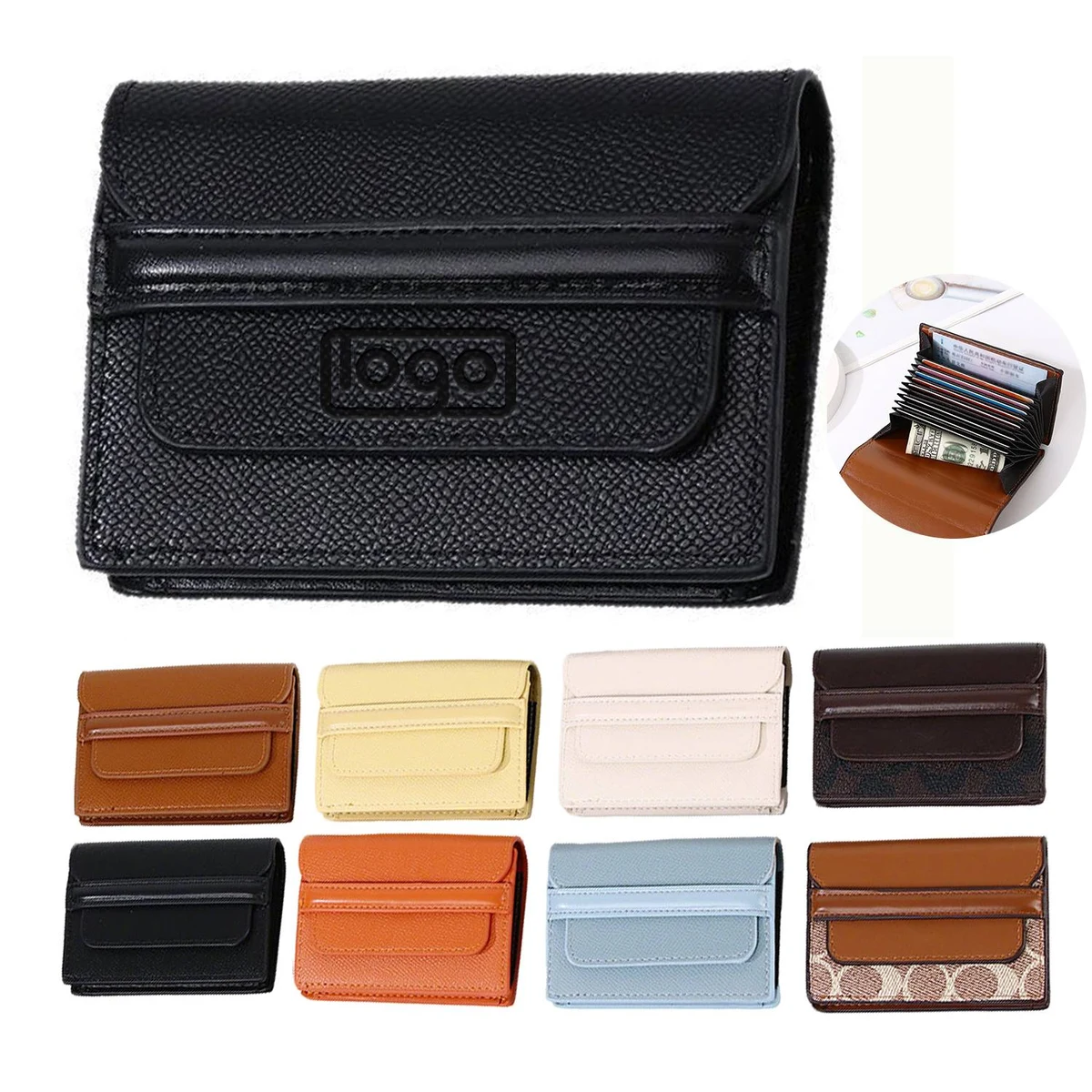 Compact PU Leather Card Holder 1