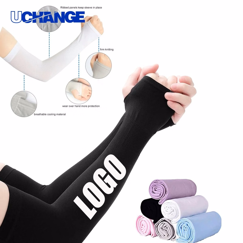 Ice Fabric Arm Sleeve Cover Warmers UV Protection for Outdoor and Sports Use
