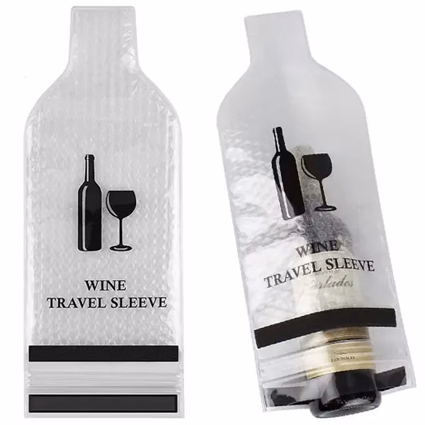 Travel Wine Bottle Bubble Wrap Bag