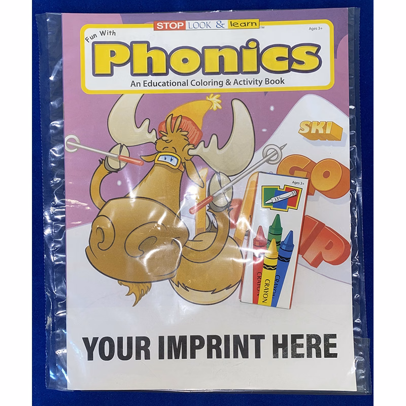 COLORING SET - Fun With Phonics Coloring Book Fun Pack