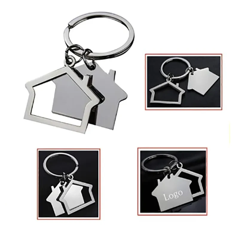 Kirsite House Shaped Keychain 1