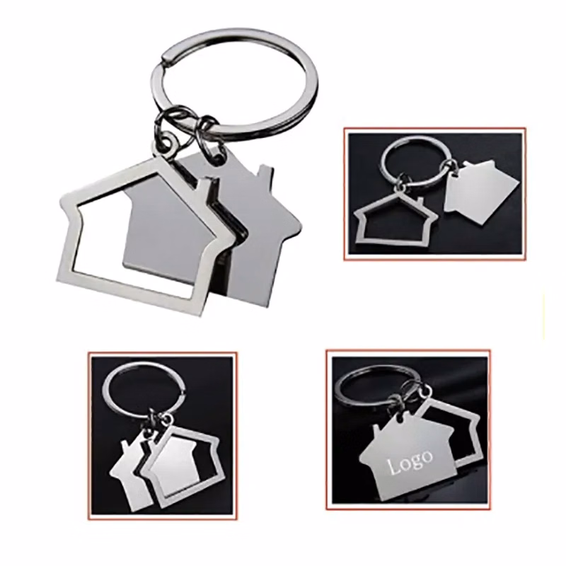 Kirsite House Shaped Keychain