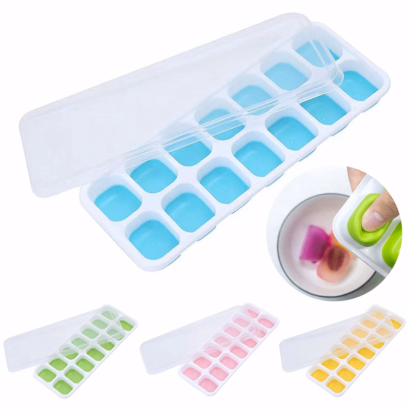 14 Compartment Ice Cube and Candy Molds with Lids