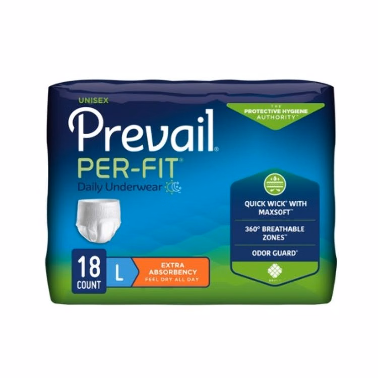 PER-FIT Adult Underwear - Large (44"-58")  White
