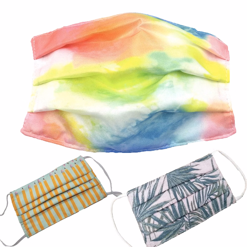 Plicated Double Layer Washable Face Mask