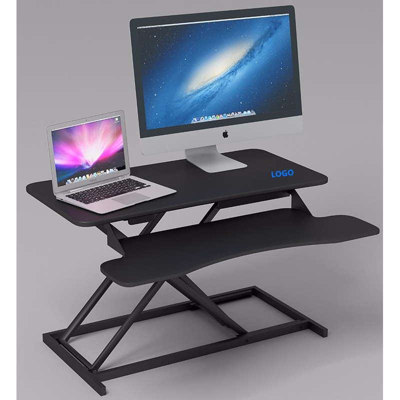 Lifting standing computer desk