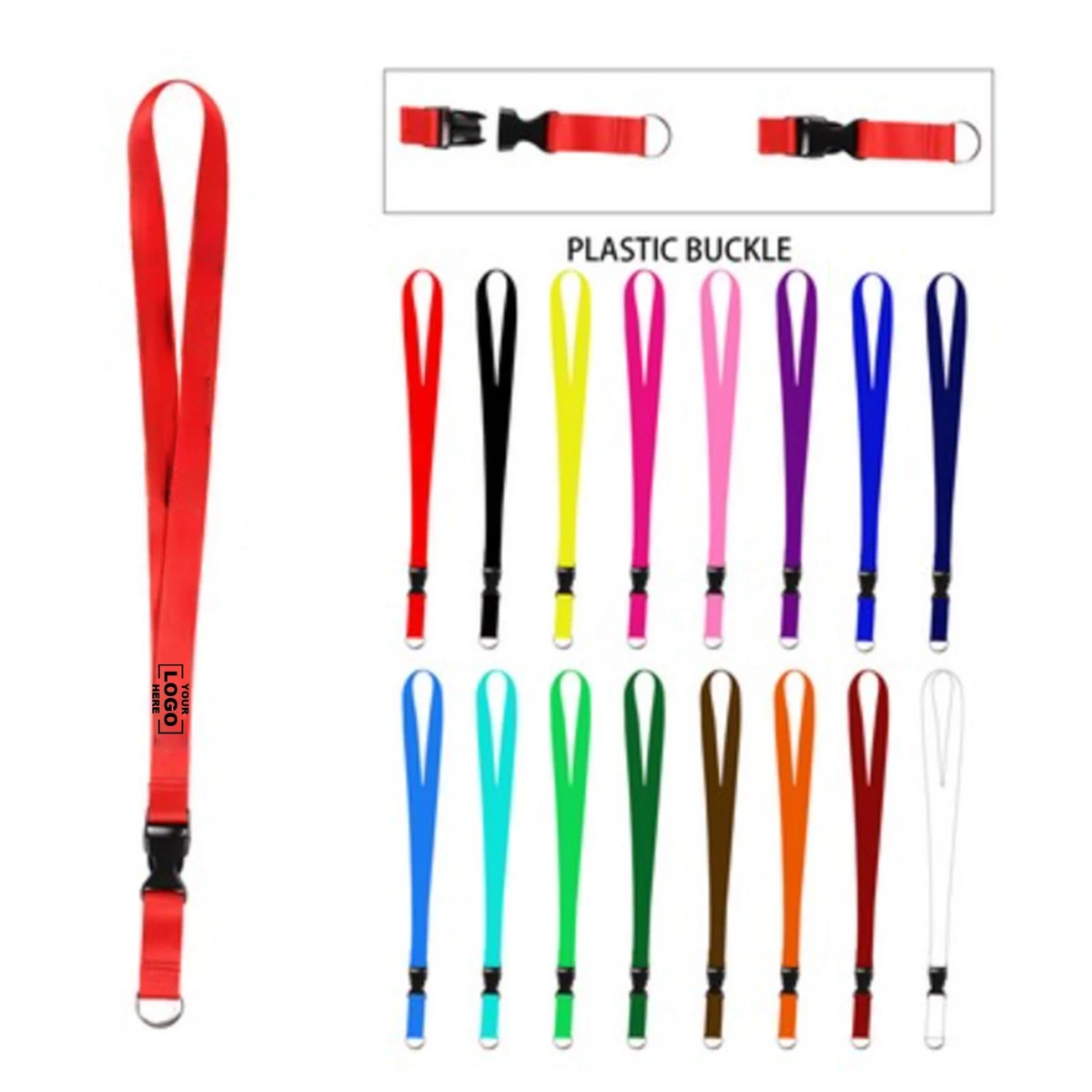 Adjustable Full Color Lanyard with Metal Hook 1
