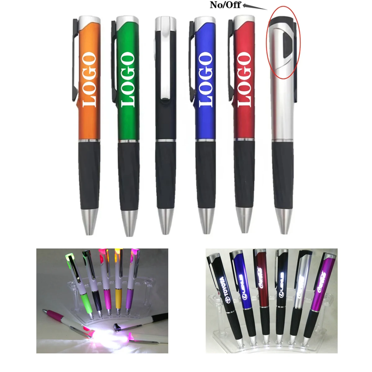 Promotional LED Light Up Logo Pen 1