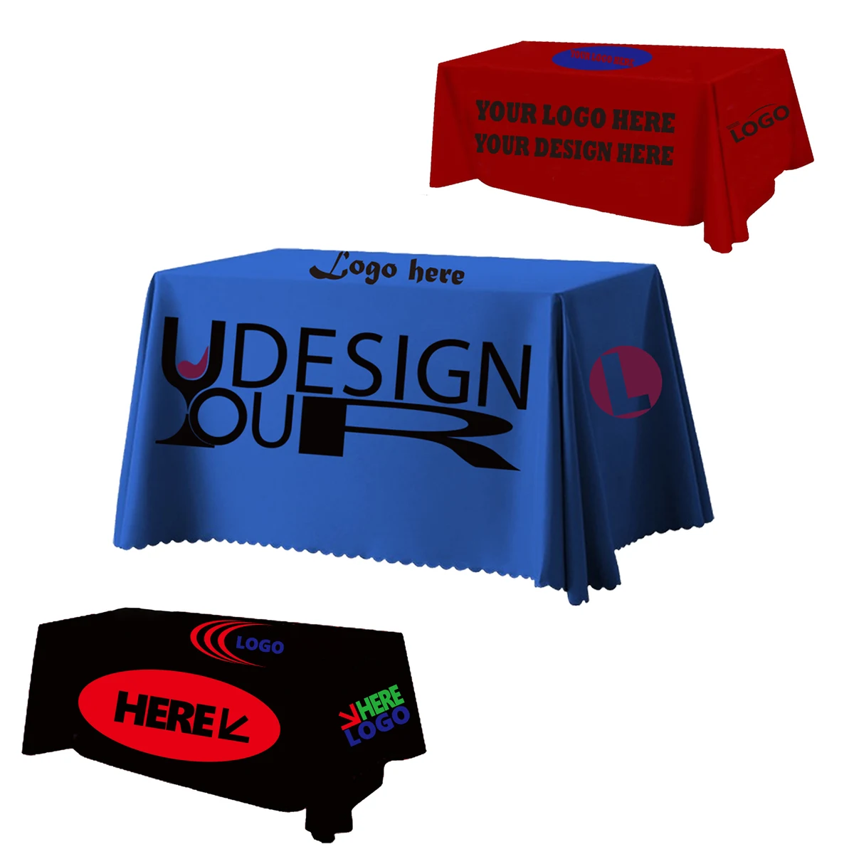 Custom Table Cover - Front Panel - Screen Sublimation 1