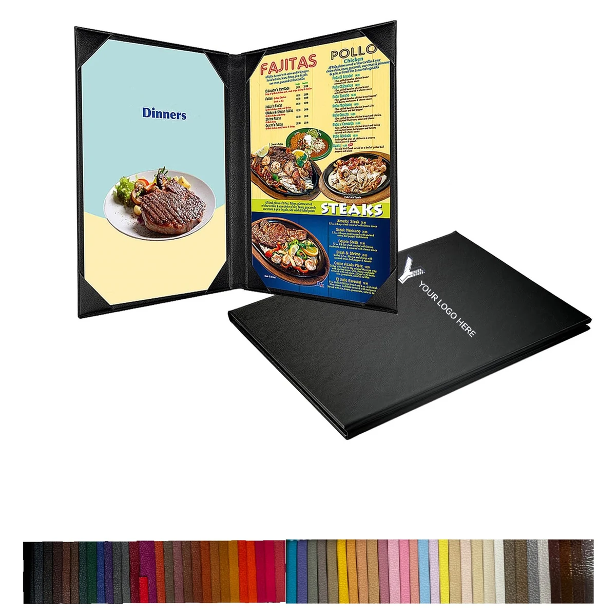 Leather Menu Cover 1