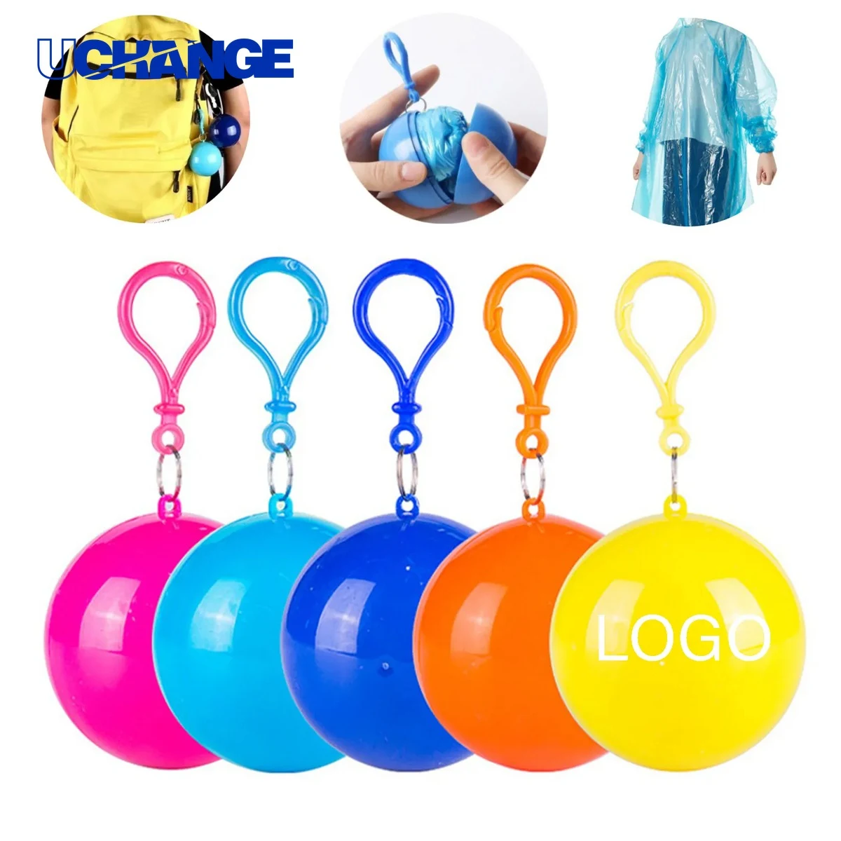 Disposable Compression Raincoat Ball Emergency Poncho for Travel & Outdoor Events 1