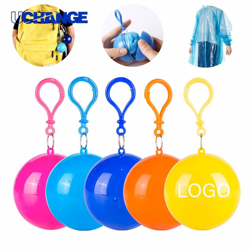 Disposable Compression Raincoat Ball Emergency Poncho for Travel & Outdoor Events