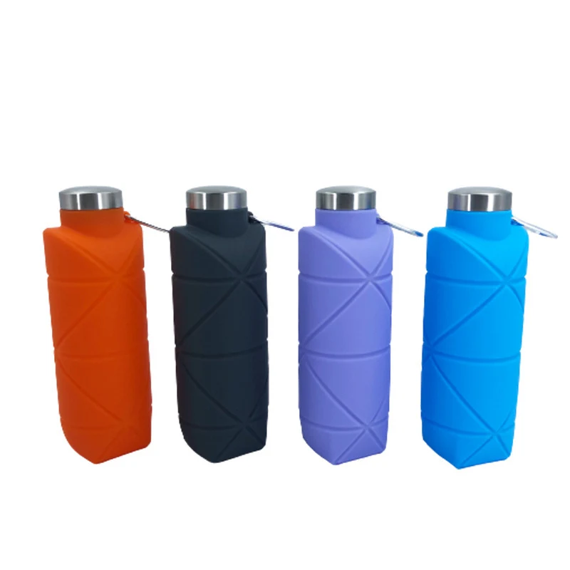 24 oz Collapsible Silicone Sports Water Bottle 1