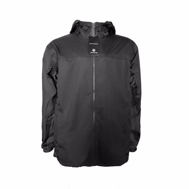 Men's Waterproof Full Zip Raincoats - Size XL Black