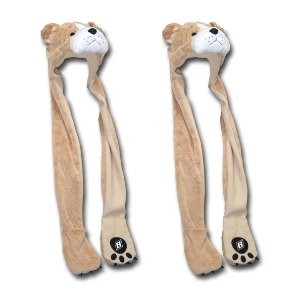 36" Bulldog Hoodie with Paws 1