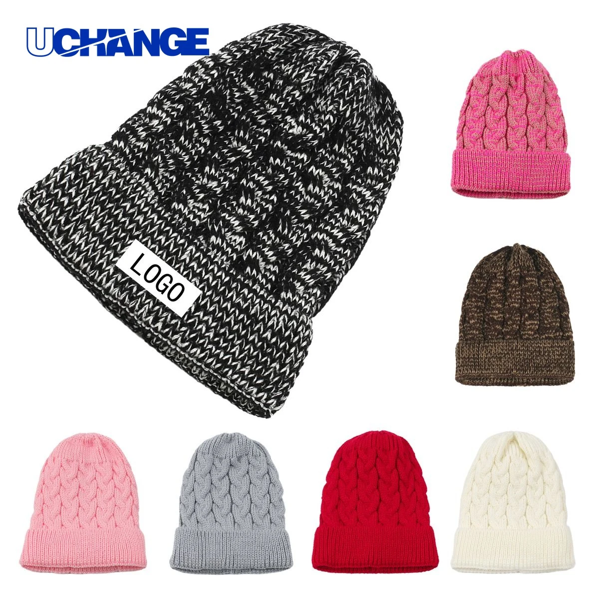 Knit Twist Crimped Hat Beanie 1