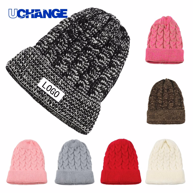 Knit Twist Crimped Hat Beanie