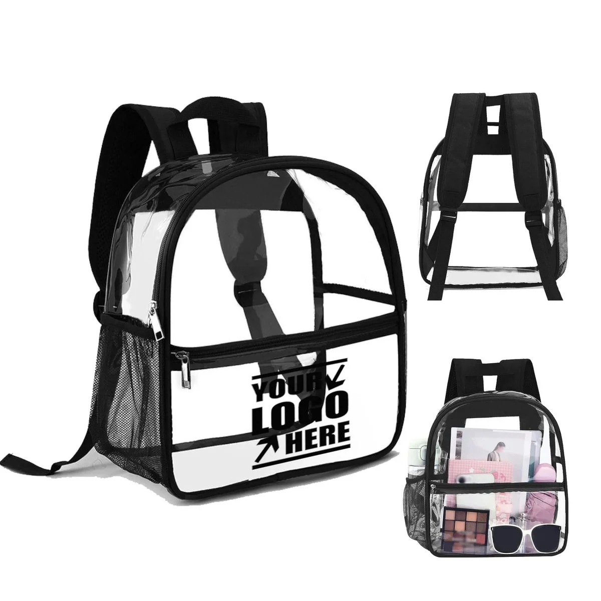 Sleek Transparent Pvc Backpack 1