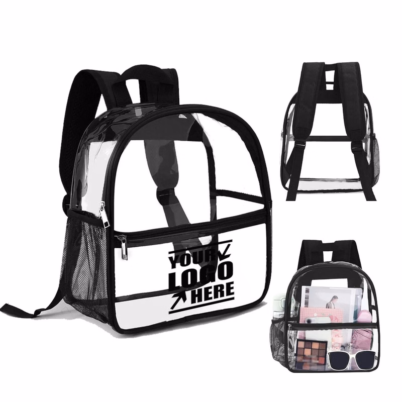 Sleek Transparent Pvc Backpack