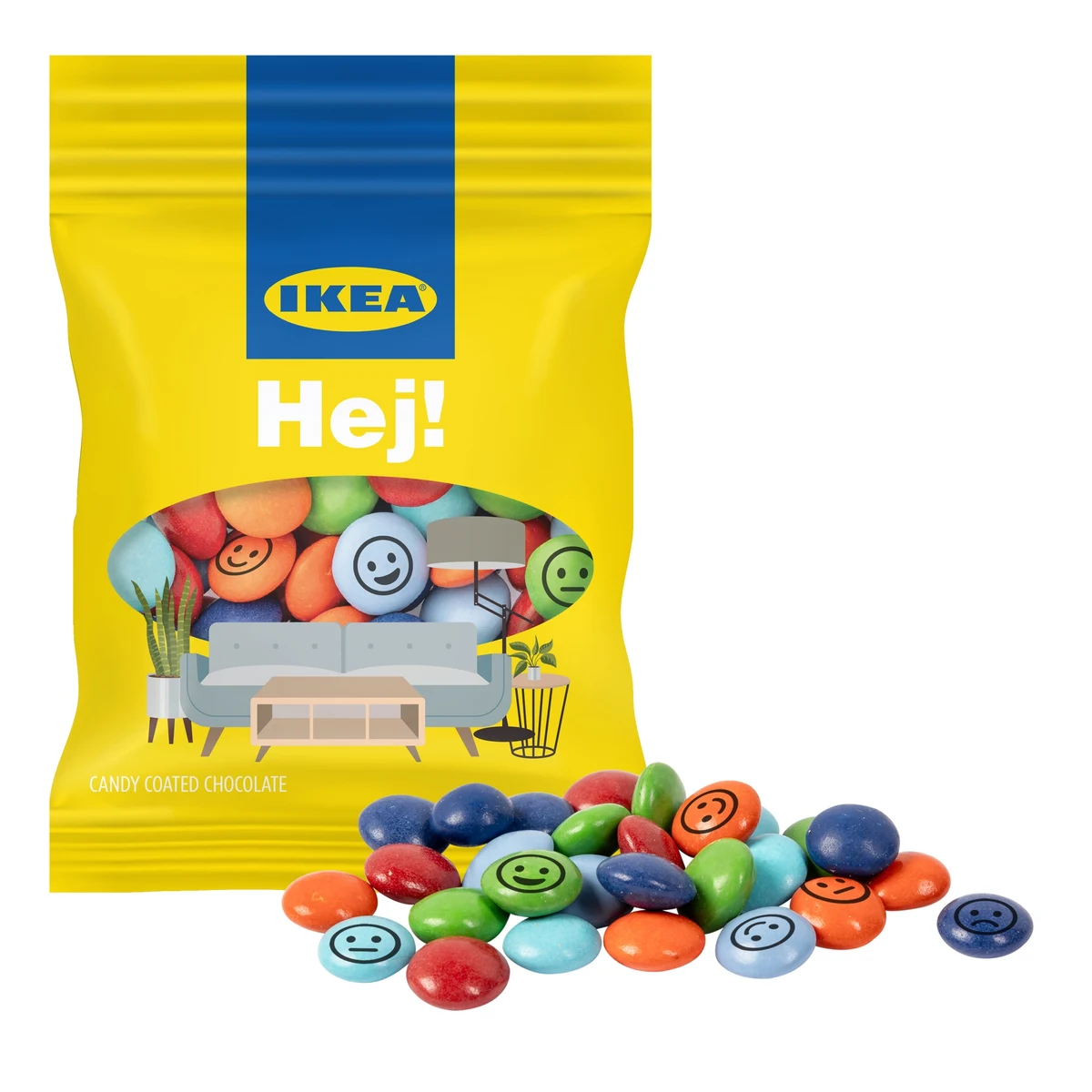 2oz. Full Color DigiBag™ with Imprinted Chocolate Buttons 1