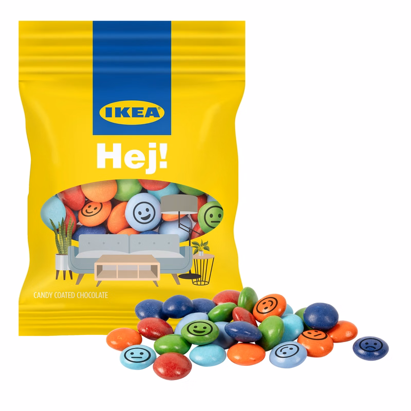 2oz. Full Color DigiBag™ with Imprinted Chocolate Buttons