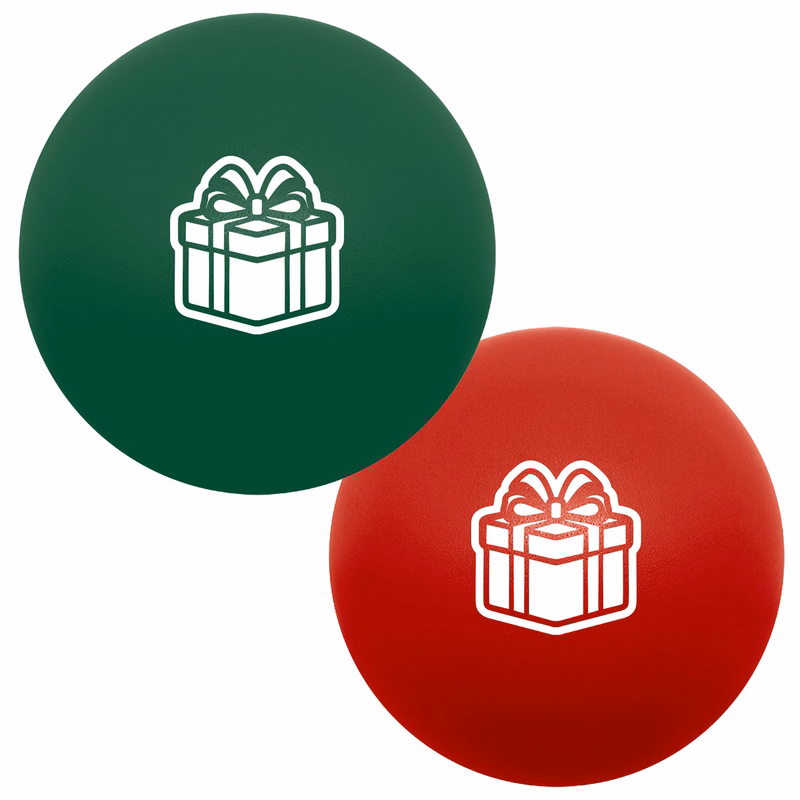 Present Round Stress Ball