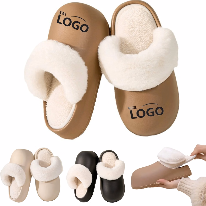 Removable Washable Thick Soled Winter Warm Bread Slippers