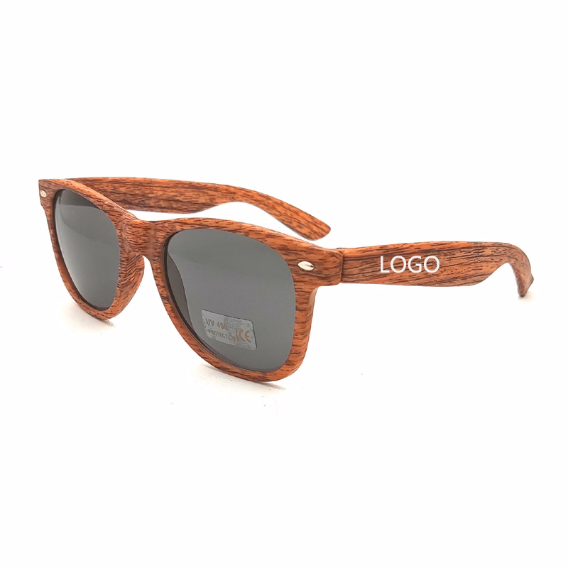 Imitation Wood Grain Sunglasses
