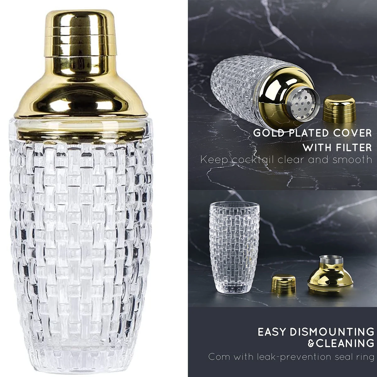 Glass Cocktail Shaker Kit 1