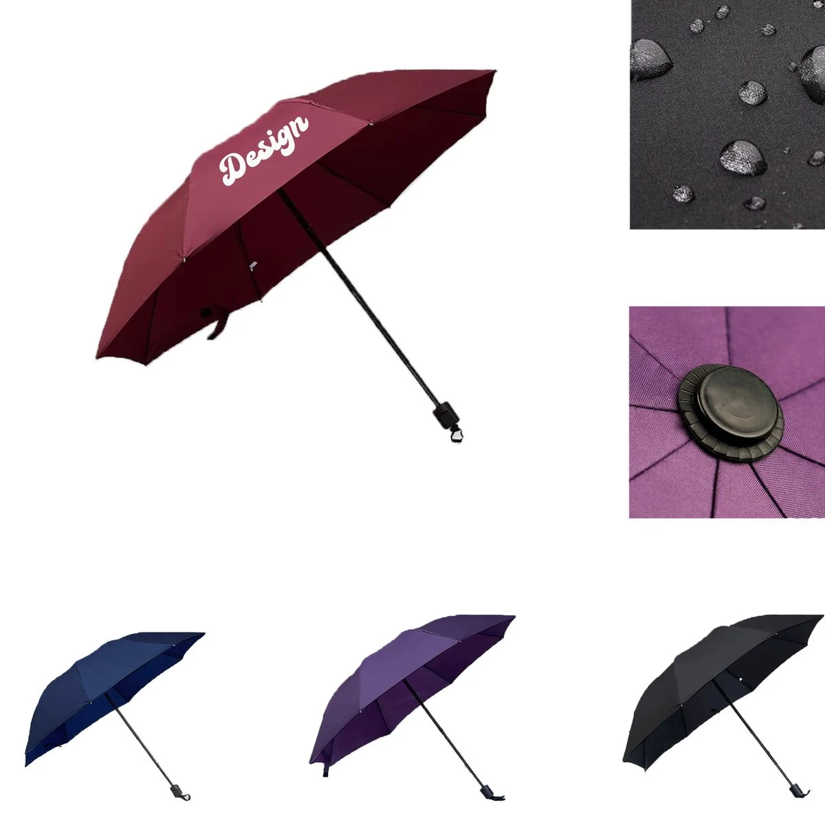Premium Folding Umbrella for All-Weather Sun Shade 1