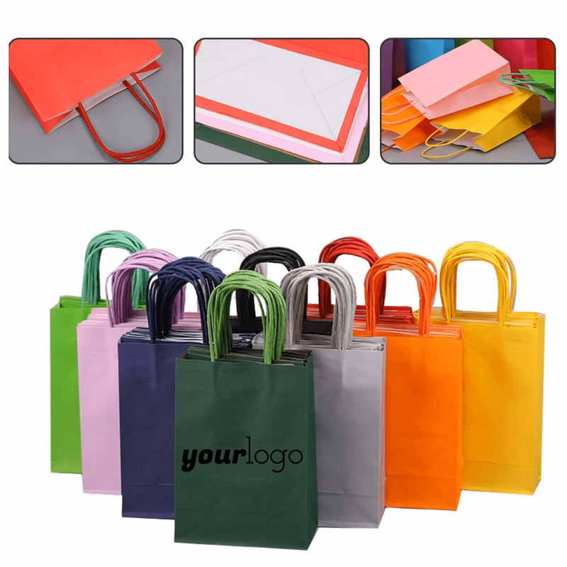 120gsm Custom Printed Kraft Shopping Bag