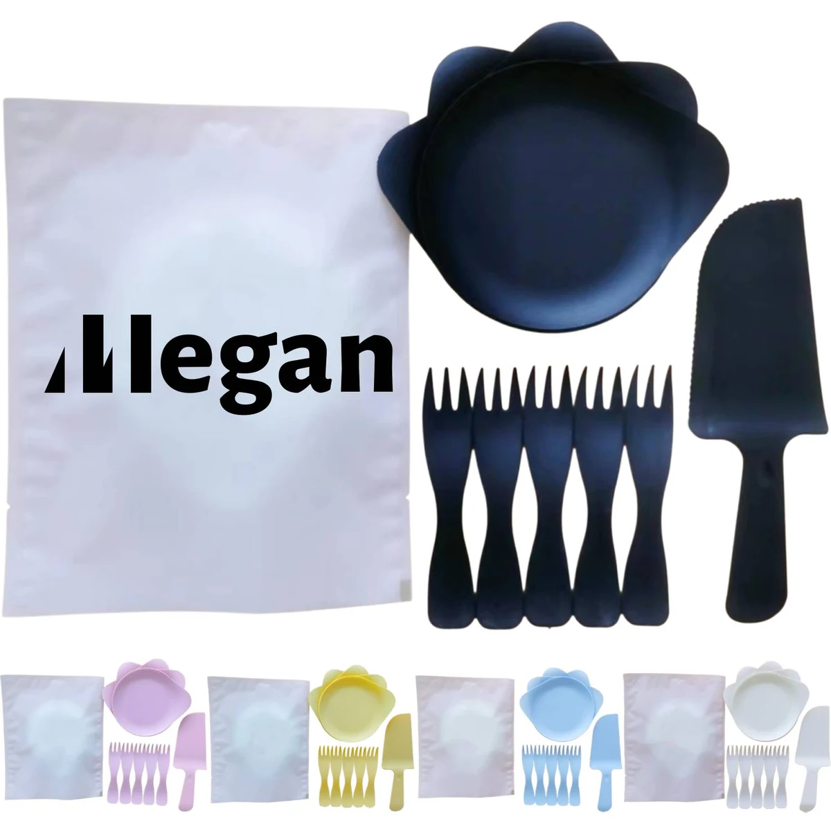 Disposable Cake Tableware Set 1